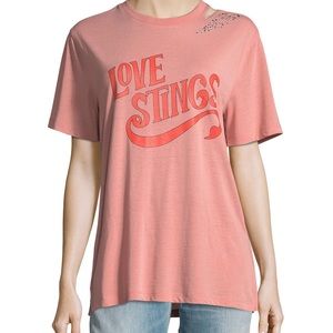 Opening Ceremony Love Stings Slashed Crewneck Tee